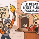 Crise de la démocratie dans les universités françaises, et les sphères de la société. Le débat contradictoire laisse place à l'intimidation
