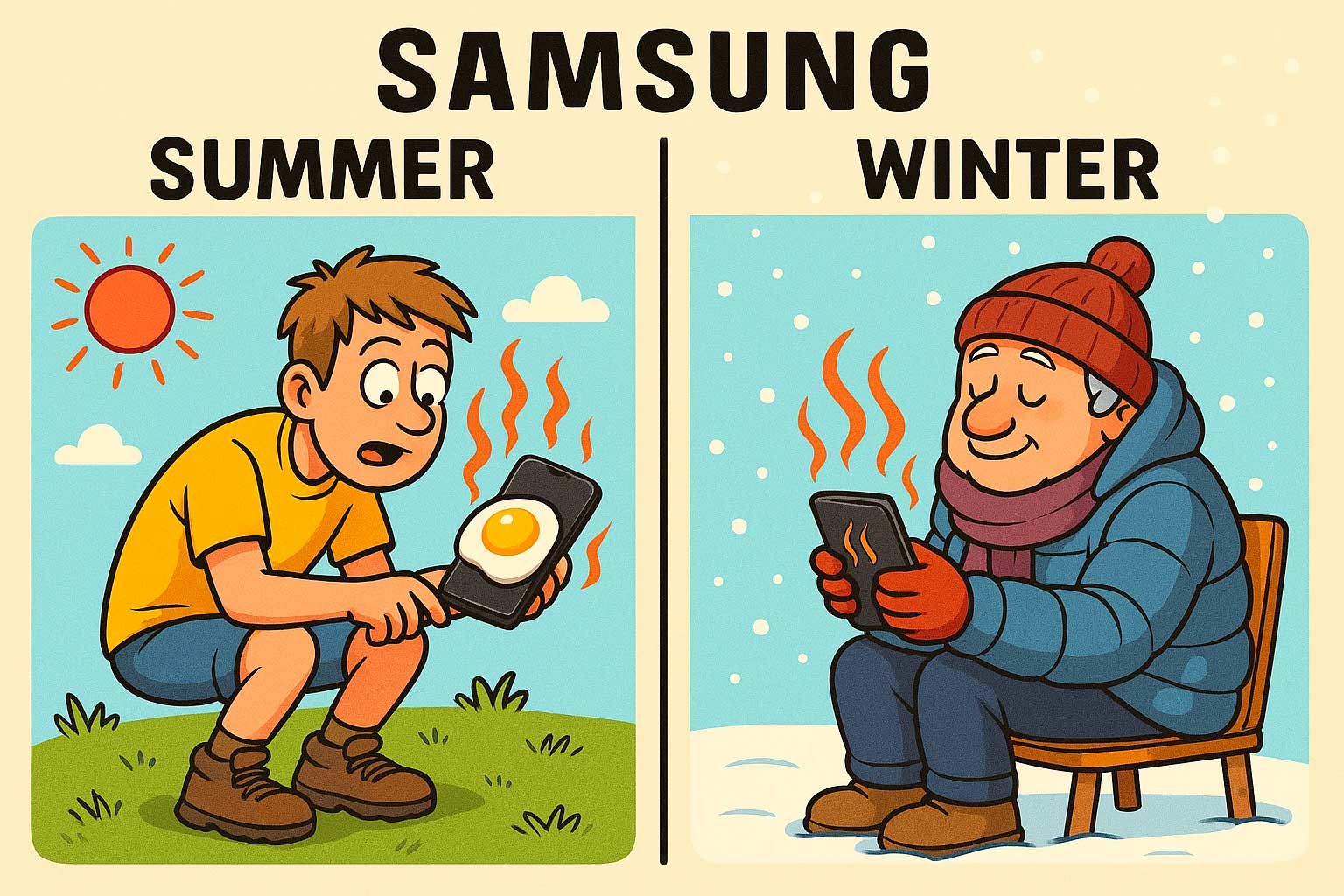 Samsung gare à la surchauffe