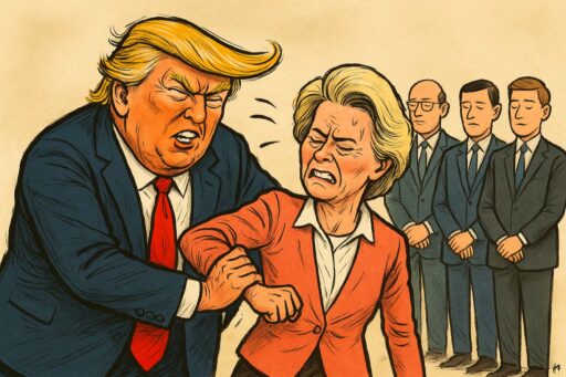 Von der Leyen Vs trump pour les taxes européennes
