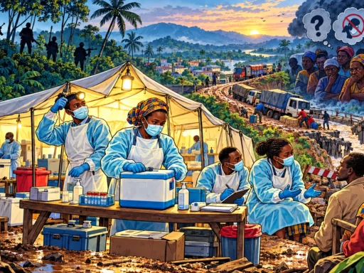 Des soignants congolais protègent un centre de traitement encerclé par la forêt, l’insécurité et la défiance.