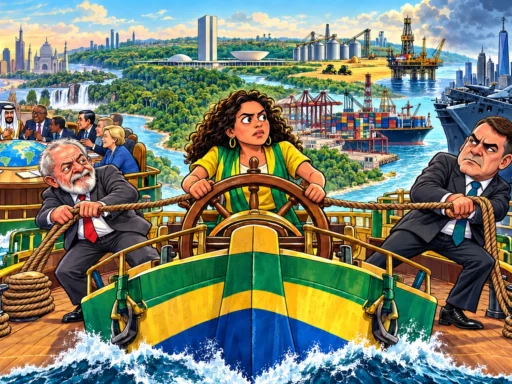 Une électrice brésilienne garde la barre d’un navire que Lula et Flávio Bolsonaro tirent vers deux pôles géopolitiques.