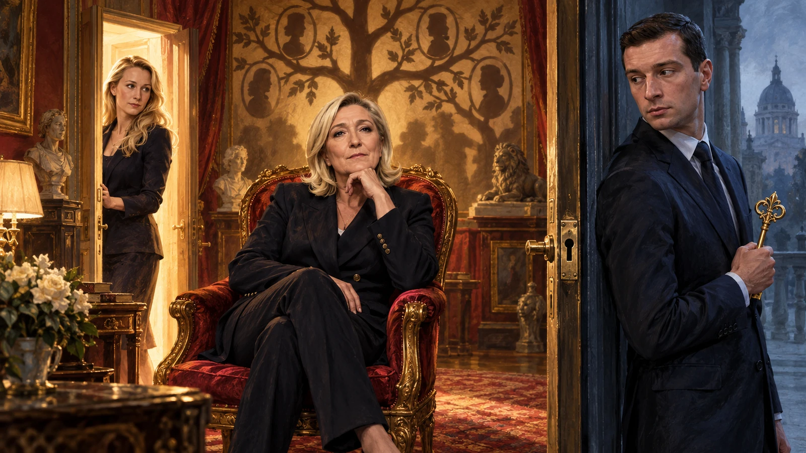 Marion Maréchal rejoint Marine Le Pen dans un cercle familial tandis que Jordan Bardella reste en retrait